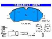ATE Bremsbeläge mit Zubehör vorne (13.0460-3875.2) für Ford Transit V363...