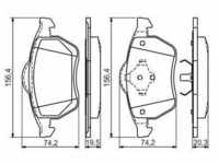 Bosch Bremsbeläge vorne (0 986 494 390) für Galaxy MK I Ford