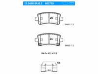 ATE Bremsbeläge mit Zubehör hinten (13.0460-2755.2) für Opel Insignia A