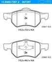 ATE Bremsbelagsatz, Scheibenbremse 13046072072 f&uuml;r Chrysler