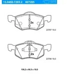 ATE Bremsbelagsatz, Scheibenbremse 13046072052 f&uuml;r Ford MAZDA