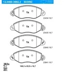 ATE Bremsbelagsatz, Scheibenbremse 13046039922 f&uuml;r Ford