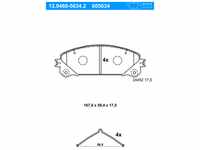 ATE Bremsbeläge mit Zubehör vorne (13.0460-5634.2) für Toyota Camry Alphard /