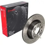 BREMBO Bremsscheibe 08a2021x Gelocht 282mm 12mm f&uuml;r VW Skoda (SVW) (FAW)