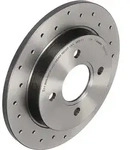 BREMBO Bremsscheibe XTRA LINE 0849312x Gelocht 253mm 10mm f&uuml;r Ford TVR ASIA &