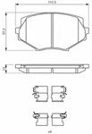 BOSCH Bremsbelagsatz, Scheibenbremse 0986494655 f&uuml;r MAZDA