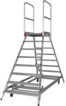 Euroline Mobile Podesttreppe / Podestleiter zweiseitig begehbar mit