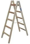 Krause 170071, Krause STABILO Sprossen-DoppelLeiter (Holz) 2x5 Sprossen