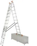 Krause MONTO Tribilo+ Sprossen- VielzweckLeiter, treppeng&auml;ngig 3x10 Sprossen