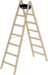 G&uuml;nzburger Steigtechnik Sprossen-Stehleiter Holz 2x7 Sprossen