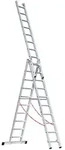 Euroline Alu-Mehrzweckleiter 3-teilig Nr. 307 Vielzweckleiter 3x10