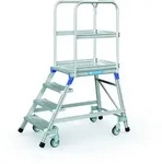 ZARGES Podesttreppe, einseitig 4 Stufen