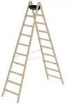 G&uuml;nzburger Steigtechnik 033220, G&uuml;nzburger Steigtechnik Sprossen-Stehleiter Holz