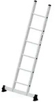 G&uuml;nzburger Steigtechnik Sprossen-Anlegeleiter mit nivello&reg;-Traverse 6 Sprossen