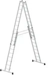 G&uuml;nzburger Steigtechnik Sprossen-Stehleiter 4-teilig mit nivello&reg;-Traverse 4x10