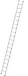 G&uuml;nzburger Steigtechnik Sprossen-Anlegeleiter ohne Traverse 18 Sprossen