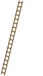 G&uuml;nzburger Steigtechnik 033124, G&uuml;nzburger Steigtechnik Dachleiter Holz 18 Sprossen