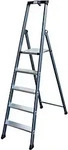 Krause 124197, Krause MONTO Stufen-Stehleiter SePro S eloxiert 5 Stufen
