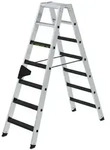 G&uuml;nzburger Steigtechnik Stufen-Stehleiter 250 kg beidseitig begehbar mit clip-step