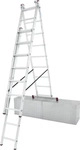 Krause 033390, Krause CORDA Alu VielzweckLeiter Treppeng&auml;ngig 3x9 Sprossen