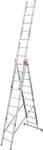 Krause 129680, Krause MONTO Sprossen-MehrzweckLeiter - Tribilo 3x10 Sprossen