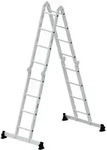 G&uuml;nzburger Steigtechnik Vielzweckleiter 4-teilig mit nivello&reg;-Traverse 4x4 Sprossen