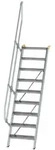 G&uuml;nzburger Steigtechnik Treppe 60&deg; Stufenbreite 600 mm 9 Stufen Aluminium...