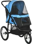 PawHut Hundebuggy Hundewagen mit Reflektoren, Faltbar, Aufbewahrungskorb,