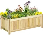 Outsunny Hochbeet klappbarer Pflanzkasten 70x30x25cm f&uuml;r Garten Terrasse...