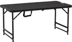 Outsunny Gartentisch klappbar Kunststoff 118 x 60 x 74 cm Wetterfest Klapptisch,