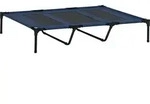 PawHut Hundebett Outdoor Hundeliege Katzenbett Dunkelblau 122x92x23cm aus...