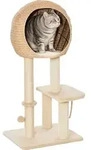 PawHut Kratzbaum mit Katzenh&ouml;hle 100H cm Katzennest f&uuml;r kleine Katzen mit