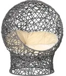 PawHut Katzenkorb Katzenh&ouml;hle mit Kissen 50 x 50 x 60 cm aus Polyester-Seil,