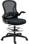 Vinsetto B&uuml;rostuhl, Ergonomischer Zeichenstuhl mit verstellbarem Fu&szlig;ring,