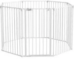 PawHut Welpenlaufstall, 90 cm Hoch, Absperrgitter, 8 Platten, Faltbar,...