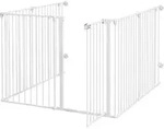 PawHut 2 in 1 Welpenlaufstall, Absperrgitter mit 6 Platten, Freilaufgehege,...