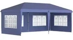 Outsunny Faltpavillon 6x3m partyzelt wetterfest halboffen abnehmbare Seitenw&auml;nde