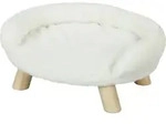 PawHut Gem&uuml;tliches Haustiersofa Erh&ouml;htes Design Hundecouch Katzensofa Flanell...