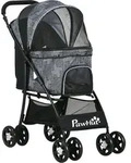 PawHut Hunde Buggy faltbar Hundetrolley mit Kissen f&uuml;r Hunde & Katzen,...