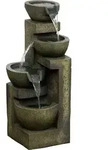 Outsunny Gartenbrunnen Springbrunnen mit 4 Stufen einstellbare Str&ouml;mung...
