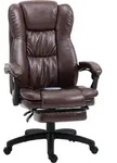 Vinsetto Leder B&uuml;rostuhl mit Massagefunktion & Liegefunktion, ergonomischer