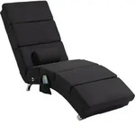 HOMCOM Relaxliege mit 5 Massagemodi Klappbar Loungesessel mit Lendenkissen,