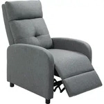 HOMCOM Relaxsessel, Fernsehsessel mit Liegefunktion, TV-Sessel mit Leinenoptik,