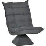 HOMCOM Bodenstuhl Bodensofa mit verstellbarer R&uuml;ckenlehne, drehbarer...