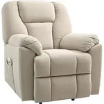 HOMCOM Relaxsessel mit Massagefunktion und Heizung, elektrischer Relaxsessel mit