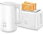 HOMCOM Wasserkocher Toaster Set 1,5L Wasserkocher 2 Toastscheiben 2200W