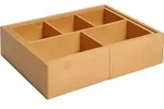 HOMCOM Aufbewahrungsbox Ordnungsbox Schubladen, Organizer ausziehbar, Bambus,...