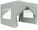 Outsunny Pavillon 3x3m, wasserabweisend Stabil Winterfest Pop-up Faltpavillon,...