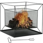 Outsunny Feuerschale Modern, rechteckig, Feuerkorb, Feuerstelle f&uuml;r Garten,