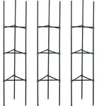 Outsunny Rankhilfe 3er-Set Pflanzenhalter f&uuml;r Gartenpflanzen St&uuml;tzstangen und
